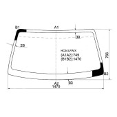 Стекло лобовое в клей NISSAN LAUREL 93-97 <b>XYG HC34 LFW/X</b>