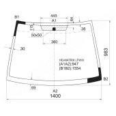 Стекло лобовое в клей HYUNDAI MATRIX / LAVITA 01- <b>XYG HD-MATRIX LFW/X</b>