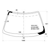 Стекло лобовое в клей HONDA PRELUDE 96-00 <b>XYG HS30 LFW/X</b>