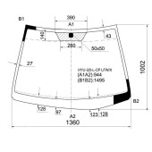 Стекло лобовое в клей HYUNDAI I20 09- 3 / 5D HBK <b>XYG HYU-I20-L-CP LFW/X</b>