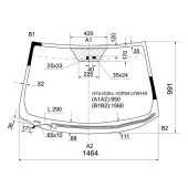 Стекло лобовое с обогревом щеток в клей HYUNDAI TUCSON / IX35 10- <b>XYG HYU-IX35-L-VCPSH LFW/H/X</b>