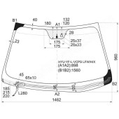 Стекло лобовое с обогревом щеток в клей HYUNDAI SONATA YF / I45 10- <b>XYG HYU-YF-L-VCPS LFW/H/X</b>