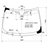 Стекло лобовое в клей FIAT SCUDO / PEUGEOT EXPERT / CITROEN JUMPY 07- <b>XYG JUMPY-09-VC LFW/X</b>