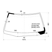 Стекло лобовое в клей TOYOTA CROWN 151 / 153 / 155 4D SEDAN 1995- <b>XYG JZS155-R LFW/X</b>