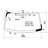 Стекло лобовое в клей KIA BONGO III K2500TCI / K2700 / K3000STRUCK 2004- груз. <b>XYG K3000S LFW/X</b>