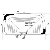 Стекло заднее (крышка багажника) с обогревом RENAULT KANGOO VAN 97- <b>XYG KANGOO RW/H/X</b>