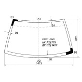 Стекло лобовое в клей TOYOTA SPRINTER 4D SEDAN 91-95 (COROLLA 5 D LB 92-97) <b>XYG KE101 LFW/X</b>