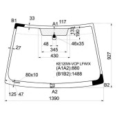 Стекло лобовое в клей TOYOTA COROLLA FIELDER 4D / 5D / ALLEX / RUNX / BYD F3 / SOLANO 2000- <b>XYG KE120W-VCP LFW/X</b>