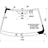 Стекло лобовое в клей TOYOTA COROLLA AXIO 4D / FIELDER WAGON #E14# 06- <b>XYG KE130-R-CP LFW/X</b>