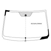 Стекло лобовое с обогревом щеток в клей TOYOTA COROLLA AXIO 4D / FIELDER WAGON #E14# 06- <b>XYG KE130-R LFW/H/X</b>