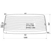 Стекло заднее (крышка багажника) с обогревом KIA BESTA 2.7 <b>XYG KIA2.7 RW/H</b>