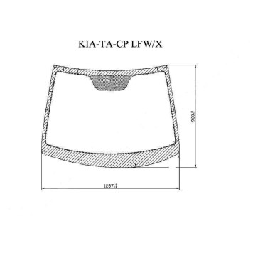 Стекло лобовое в клей KIA PICANTO TA / MORNING 5D HATCHBACK 2010- <b>XYG KIA-TA-L-CP LFW/X</b>