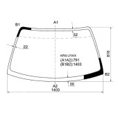Стекло лобовое в клей TOYOTA STARLET 3 / 5-DOOR 96- <b>XYG KP90 LFW/X</b>