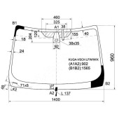 Стекло лобовое с обогревом в клей FORD KUGA 2008- <b>XYG KUGA-VSCH LFW/W/X</b>