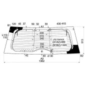 Стекло заднее (крышка багажника) с обогревом LAND ROVER FREELANDER 5D UTILITY 2007- <b>XYG LR2 RW/H/X</b>