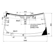Стекло лобовое с обогревом в клей RANGE ROVER DISCOVERY III 5D SUV 2005- <b>XYG LR3-VCSH LFW/W/X</b>