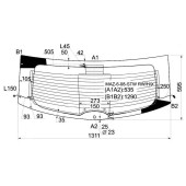Стекло заднее (крышка багажника) с обогревом MAZDA 6 / ATENZA 08- 5D WGN <b>XYG MAZ-6-08-STW RW/H/X</b>
