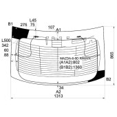 Стекло заднее (крышка багажника) с обогревом MAZDA 6 / ATENZA 5D HATCHBACK 2003- <b>XYG MAZDA-6-5D RW/H/X</b>