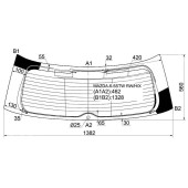 Стекло заднее (крышка багажника) с обогревом MAZDA 6 / ATENZA SPORT WAGON 2003- <b>XYG MAZDA-6-5STW RW/H/X</b>