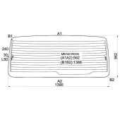 Стекло заднее (крышка багажника) с обогревом MERCEDES BENZ MB140 / ISTANA VAN 96- <b>XYG MB140 RW/H</b>
