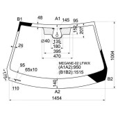 Стекло лобовое + дд RENAULT MEGANE II 3 / 4 / 5D SED / HBK / WGN 02-08 <b>XYG MEGANE-02 LFW/X</b>