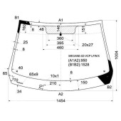Стекло лобовое в клей RENAULT MEGANE II 3 / 4 / 5D HBK / WGN 2002-2008 <b>XYG MEGANE-02-VCP LFW/X</b>