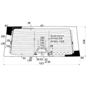 Стекло заднее с обогревом MERCEDES-BENZ ML-CLASS W163 97-05 <b>XYG ML430 RW/H/X</b>