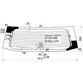 Стекло заднее (крышка багажника) с обогревом KIA Borrego / Mohave 5D SUV 2008- <b>XYG MOHAVE RW/H/X</b>