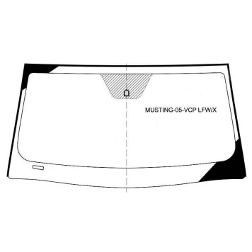Стекло лобовое в клей FORD MUSTANG 2D COUPE 05- <b>XYG MUSTANG-05-VCP LFW/X</b>