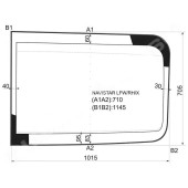 Стекло лобовое правая половинка NAVISTAR / INTERNATIONAL 5000 2D CONVENTIONAL CAB 00-06 <b>XYG NAVISTAR LFW/RH/X</b>