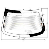 Стекло заднее с обогревом NISSAN SENTRA / SYLPHY / PULSAR B17 4D 12- <b>XYG NB-17 RW/H/X</b>