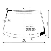 Стекло лобовое в клей TOYOTA PRIUS 4D SEDAN 97-03 <b>XYG NH10 LFW/X</b>