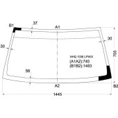 Стекло лобовое в клей GREAT WALL PEGASUS SAILOR SUV 2003- <b>XYG NHQ1036 LFW/X</b>