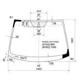 Стекло лобовое в клей TOYOTA PRIUS 04- HBK <b>XYG NHW20-VCP LFW/X</b>