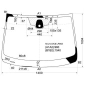 Стекло лобовое в клей NISSAN DUALIS / QASHQAI 2006- <b>XYG NI-J10-VCS LFW/X</b>