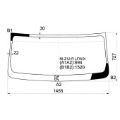 Стекло лобовое в клей NISSAN CUBE 08- <b>XYG NI-Z12-R LFW/X</b>