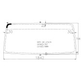 Стекло лобовое в клей ISUZU ELF NPR / NQR / 3.5 / 5.2 (сб. Россия) / NISSAN ATLAS H42 06- <b>XYG NPR-94 LFW/X</b>