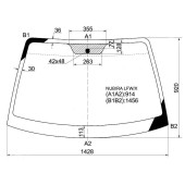 Стекло лобовое в клей DAEWOO NUBIRA (ди орион) HB / SED / WAGON '97- <b>XYG NUBIRA LFW/X</b>