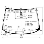 Стекло лобовое в клей SKODA OCTAVIA II 2004- 5D HBK / WGN дд 120мм от края <b>XYG OCTAVIA-04-VSC LFW/X</b>