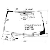 Стекло лобовое с обогревом щеток + дд KIA OPTIMA 4D 05-08 <b>XYG OPTIMA-06-CPSH LFW/H/X</b>