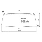 Стекло лобовое в резинку MAZDA TITAN CABOVER TRUCK 89- (WIDE) <b>XYG P630 LFW</b>