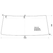 Стекло лобовое в резинку NISSAN FINE-CONDOR CAB TRUCK STANDARD-BODY 93- <b>XYG PK210 LFW</b>