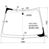 Стекло лобовое в клей MITSUBISHI COLT NEW 5D HB 2002- <b>XYG PZ44 LFW/X</b>