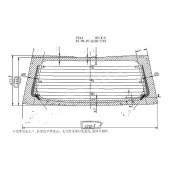 Стекло заднее (крышка багажника) с обогревом MITSUBISHI COLT NEW 5D HB 02-04 <b>XYG PZ44 RW/H/X</b>