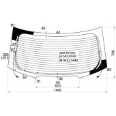Стекло заднее с обогревом RENAULT KOLEOS 08-16 <b>XYG QM5 RW/H/X</b>