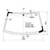 Стекло лобовое в клей NISSAN TERRANO II / MISTRAL / FORD MAVERICK 93-98 3 / 5D <b>XYG R20 LFW/X</b>
