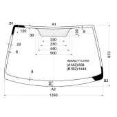 Стекло лобовое в клей RENAULT MEGANE 4D SED / 5D HB 95- <b>XYG RENAULT-1 LFW/X</b>