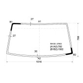 Стекло лобовое в клей TOYOTA HIACE WAGON 89-04 <b>XYG RH130 LFW/X</b>