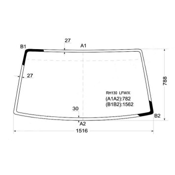 Стекло лобовое в клей TOYOTA HIACE WAGON 89-04 <b>XYG RH130 LFW/X</b>
