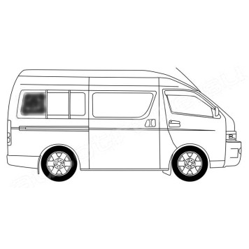 Стекло кузова среднее правое N3 TOYOTA HIACE / QUANTUM VAN 4 / 5D (STANDARD) 2005- <b>XYG RH200-4D/5D-R SR/RH3/X</b>
